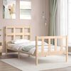 vidaXL Bed Frame without Mattress Single Solid Wood Pine