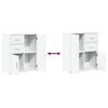 vidaXL Sideboards 2 pcs White 60x31x70 cm Engineered Wood