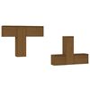 vidaXL 6 Piece TV Cabinet Set Honey Brown Solid Wood Pine