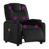 vidaXL Electric Massage Recliner Chair Black Faux Leather