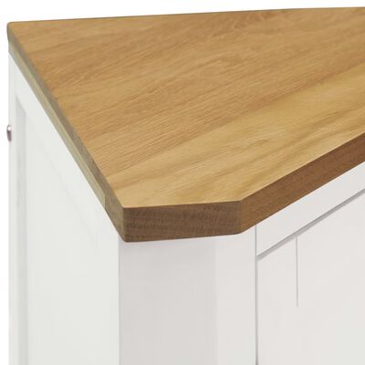 vidaXL Corner Cabinet 59x45x80 cm Solid Oak Wood