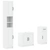 vidaXL 3 Piece Bathroom Cabinet Set UTRECHT White Engineered Wood