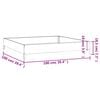 vidaXL Garden Raised Bed 100x100x18.5 cm Corten Steel