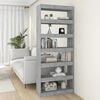vidaXL Book Cabinet/Room Divider Concrete Grey 80x30x198 cm Engineered Wood