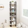 vidaXL Storage Shelf White 60x30x210 cm Solid Wood Pine