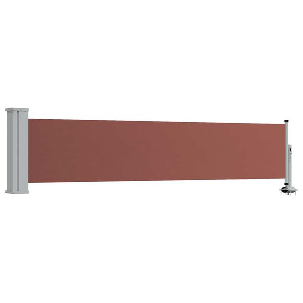 vidaXL Patio Retractable Side Awning 60x300 cm Brown