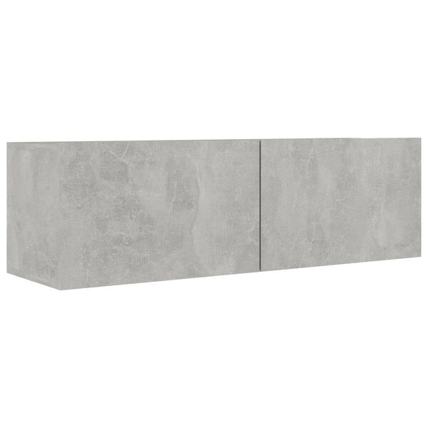 vidaXL 6 Piece TV Cabinet Set Concrete Grey Engineered Wood