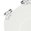vidaXL Toilet Seats with Soft Close Lids 2 pcs MDF White