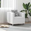 vidaXL Armchair White Faux Leather