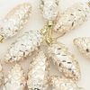 vidaXL Christmas Pine Cone Ball 40 pcs Champagne Plastic