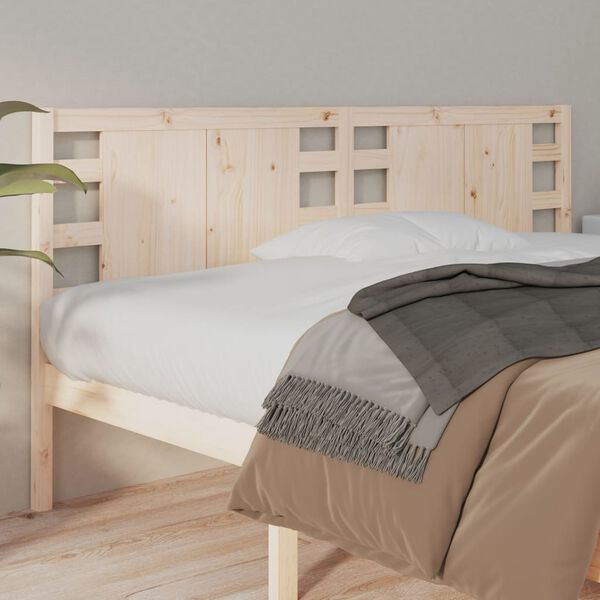 vidaXL Headboard 141x4x100 cm Solid Wood Pine