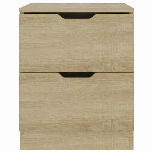 vidaXL Bedside Cabinets 2 pcs Sonoma Oak 40x40x50 cm Engineered Wood