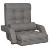vidaXL Folding Floor Chair with Bed Function Light Grey Fabric
