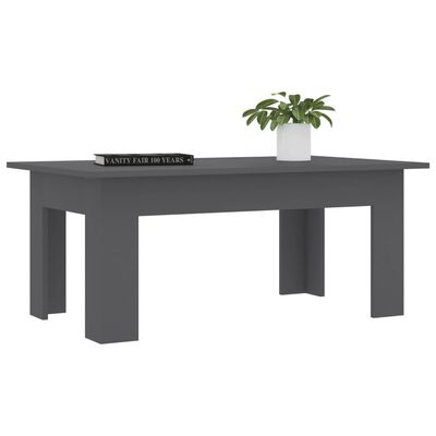 vidaXL Coffee Table Grey 100x60x42 cm Engineered Wood