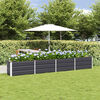 vidaXL Planter Anthracite 320 x 40 x 45 cm Steel