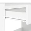 vidaXL Desk with Drawer White 100 x 50 x 78 cm Engineered Wood