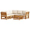 vidaXL 6 Piece Garden Lounge Set with Cushions Solid Wood Acacia
