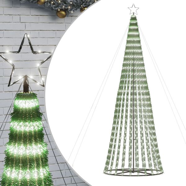 vidaXL LED Christmas Tree 688 LEDs Cold White 300 cm