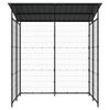 vidaXL Bicycle Shed 190x190x222 cm Steel Black