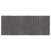 vidaXL Decking Tiles 10 pcs Grey Wash 30x30 cm Solid Acacia Wood