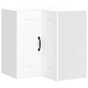 vidaXL Kitchen Wall Corner Cabinet Kalmar White Engineered Wood