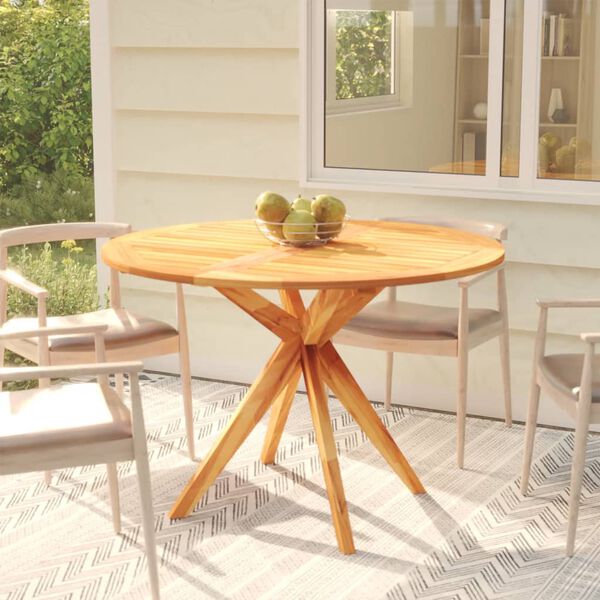 vidaXL Garden Table 110x110x75 cm Solid Wood Acacia