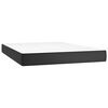 vidaXL Pocket Spring Bed Mattress Medium Black 137x190x20 cm Full Faux Leather