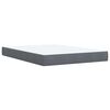 vidaXL Box Spring Bed with Mattress Dark Grey Double Velvet