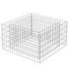vidaXL Gabion Raised Bed Galvanised Steel 90x90x50 cm