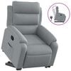 vidaXL Electric Stand up Massage Recliner Chair Dark Grey Fabric