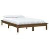 vidaXL Bed Frame without Mattress Honey Brown King Size Solid Wood Pine