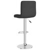 vidaXL Bar Stools 2 pcs Black Fabric