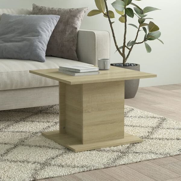 vidaXL Coffee Table Sonoma Oak 55.5x55.5x40 cm Engineered Wood