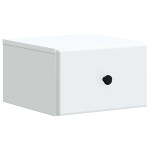 vidaXL Wall-Mounted Bedside Cabinet White 34.5 x 33 x 20 cm