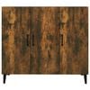 vidaXL Sideboard Smoked Oak 90x34x80 cm Engineered Wood