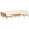 vidaXL 6 Piece Garden Pallet Sofa Units Solid Acacia Wood Natural