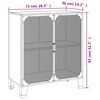 vidaXL Storage Cabinets 2 pcs Grey 72x36x82 cm Metal and MDF