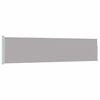 vidaXL Patio Retractable Side Awning 117x500 cm Grey