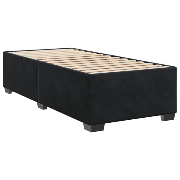 vidaXL Bed Frame without Mattress Black King Single Velvet