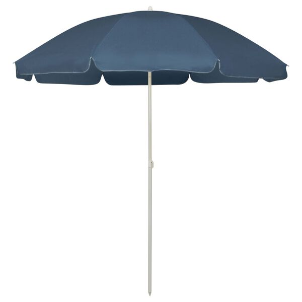 vidaXL Beach Parasol Blue 240 cm