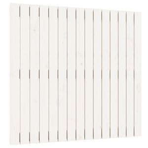 vidaXL Wall Headboard White 95.5x3x90 cm Solid Wood Pine