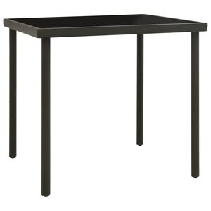 vidaXL Outdoor Dining Table | Black and Anthracite