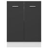 vidaXL Bottom Cabinet Lyon Grey 60x46x81.5 cm Engineered Wood