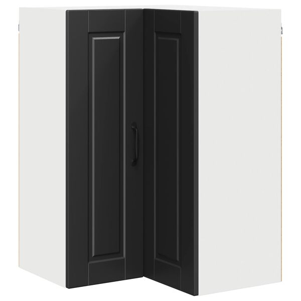 vidaXL Kitchen Cabinet with Door Black 57 x 57 x 80 cm Engineered Wood