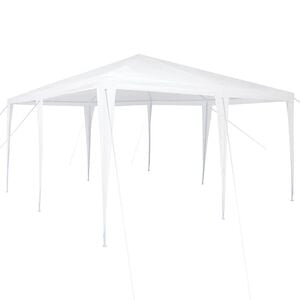 vidaXL Party Tent White 400 x 400 x 266 cm Polyethylene and Steel