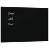 vidaXL Wall-mounted Magnetic Board Black 40x30 cm Tempered Glass