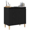 vidaXL Bathroom Sink Cabinet Black Oak 58 x 33 x 60 cm Engineered Wood