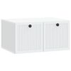 vidaXL Wall-Mounted TV Cabinet White 59.5 x 41 x 30 cm Engineered Wood