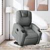 vidaXL Electric Stand up Recliner Chair Dark Grey Fabric