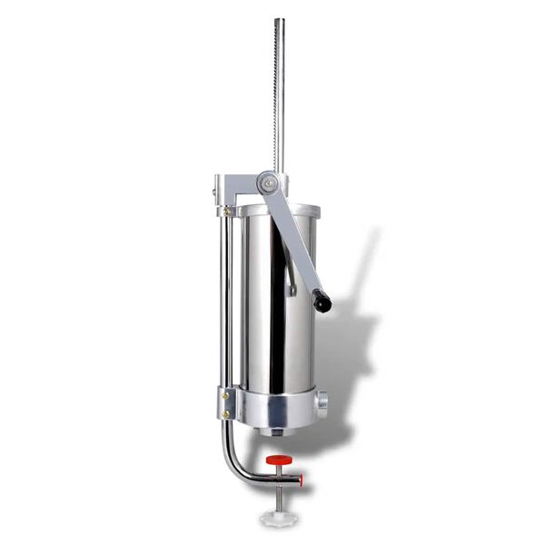 vidaXL Manual Stainless Steel Vertical Sausage Stuffer/Sausage Filler/Maker 3.5L